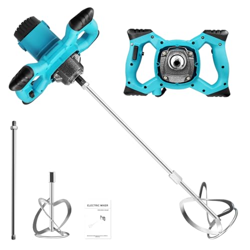 Handrührer Dibaful Rührwerk 3500 W Ø115 mm Rührkorb Drehzahlregulierung 6 Gang Getriebe für Mischgut, Beton, Farb und Mörtel