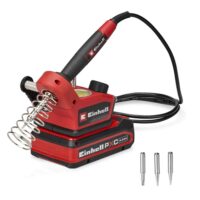 Einhell Akku-Lötkolben TE-SI 18/480 Li E - Solo Power X-Change, 18 V, 200 °C - 480 °C, zum Weichlöten, LCD-Display, inkl. 2x Punktspitzen, 1x Flachspitze & Lötzinn