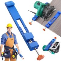 Einstellbare Basisführung für elektrische Schneidemaschinen, präzise Positionierungsklemme für Kreissägen und Fräsen, Holzschneideführung mit Führungsschiene, perfekte Ergebnisse bei präzisem Schneiden