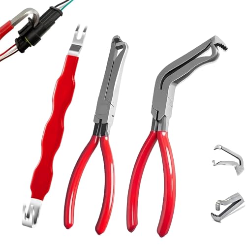 Elektrischer Kfz Stecker Abzieher, 3 Stück Electrical Disconnect Pliers, Automobil-Trennabzieher für sichere und schnelle Steckverbindungen im Fahrzeug