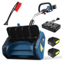 Schneeschaufel mit Zusatzhandgriff, 8m Wurfweite, ±30° verstellbare Wurfrichtung