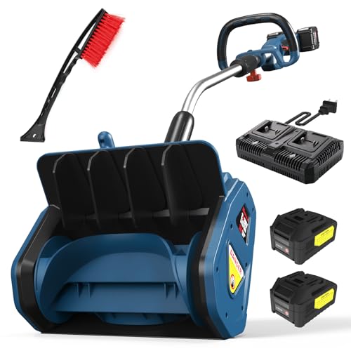 Schneeschaufel mit Zusatzhandgriff, 8m Wurfweite, ±30° verstellbare Wurfrichtung