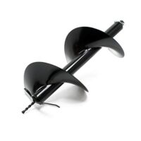 Erdlochbohrer Bohrschnecke 300mm Ø aus Gusseisen mit fester Stechspitze, Ersatz für Erdlochbohrer und Pfahlbohrer