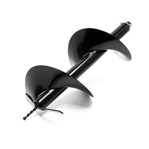 Erdlochbohrer Bohrschnecke 300mm Ø aus Gusseisen mit fester Stechspitze, Ersatz für Erdlochbohrer und Pfahlbohrer