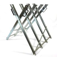 Sägebock, Brennholz Sägehilfe, Motorsäge, Holz-Schneidebock Metall 4-fach, klappbarer Gartenarbeitshelfer für den perfekten Schnitt im Garten oder bei der Arbeit