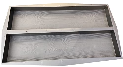FHONYX Gießform Pflasterform Schablone für Beton 80x40x5,5cm - Gehwegplatte, Bodenbelag Platten, schalungsformen, Nachahmung Holzmaserung, Gartendekoration