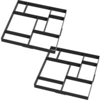 Gehwegpflaster 2x8cm (DIY) - Betonformen, Gießform, Quadrat, Garten, Schablone, Schalungsform, Pflastersteine