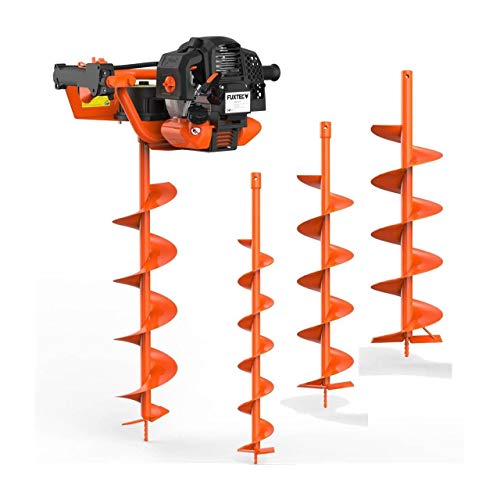 Benzin Erdbohrer FX-EB152 mit 3 PS, inkl. 3 Bohraufsätzen und Ölkontrollfenster für Forst-, Garten- und Landschaftsbau