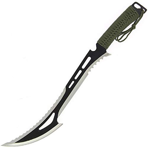 Hochwertige Machete mit langem Griff und soliden Kopf, inklusive Nylon-Etui mit verstellbarem Trageriemen für Outdoor-Enthusiasten und professionelle Händler.