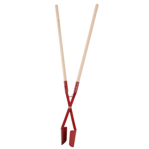 Ergiebiger Handbagger aus Stahl mit Holzstiel zum Ausheben von Pflanzlöchern und Erdarbeiten