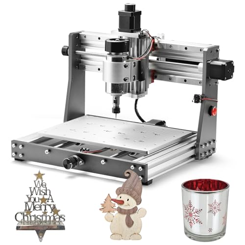 Genmitsu 3020-PRO MAX V2 CNC-Fräsmaschine für Metallschnitzerei und mehr, GRBL-Offline-Steuerung, mit Endschaltern und Not-Aus, effektiver XYZ-Arbeitsbereich 300 x 205 x 78 mm