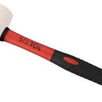 Gummihammer TPR Hammer 220, weiß, 220 g, 285 mm - Hochwertiger Gummihammer mit bequemem Gummigriff und weißen Kopf für verschiedene Heimwerker-Aufgaben wie Fliesenlegen, Möbelaufbau und Nivellieren
