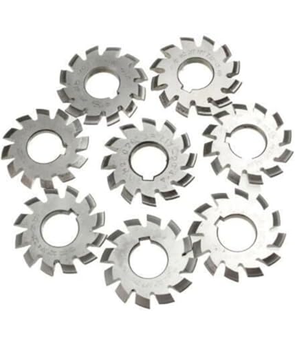 Fräser-Set für professionelle Maschinisten und Bastler, 8-teiliges HSS-Kit zum Fräsen von Zahnrädern
