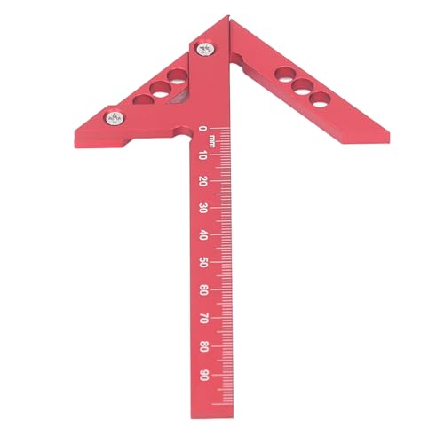 Holzbearbeitungs-Mittellinien-Anreißer aus Aluminiumlegierung zum Markieren der Mitte, Anreißen im 45-Grad-Winkel und Finden der Mitte bei der Holzbearbeitung.