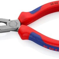 KNIPEX Flachrundzange mit Schneide, Radiozange, 140 mm, 25 02 140 - Werkzeug für Heimwerker und Profis mit Comfort-Griffen