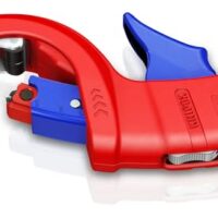 Rohrschneider für dickwandige Kunststoffrohre, KNIPEX DPT50, Schneiden und Anfasen in einem Schritt