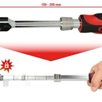Hochwertige Teleskop-Gelenk-Umschaltknarre von KS Tools für verschiedene Anwendungen geeignet, vierkanter Antrieb nach DIN 3120/ISO 1174 mit Kugelarretierung und fünfstufige Verstellung