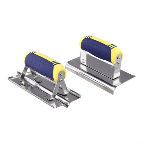 Kantenschneider aus Edelstahl für Betonbearbeitung, 2-teiliges Set mit benutzerfreundlichem Design, langanhaltend und rostbeständig.