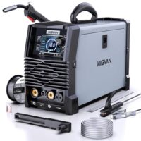 MIGVAN Schweißgerät MIG/MAG 180A IGBT Inverter Schutzgasgerät 5-in-1 Flux, CO₂/MAG, MMA, Lift-TIG, Spoolgun, 230V, 60% ED, leicht & tragbar, mit 2T/4T Synergie für DIY und Profi-Schweißer