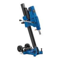 Kernbohrgerät mit 3300 Watt Motor und 550 U/min Drehzahl für trockene und nasse Bohrungen