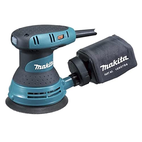 Makita Exzenterschleifer BO5031, 300 Watt, für verschiedene Anwendungen in der Heimwerker- und Handwerksbranche geeignet.