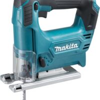 Makita JV101DZ Akku-Stichsäge, Solo Version Karton, 10.8 V-12 V Petrol, leistungsstarke und kompatible Sägesäge mit Aluminium-Grundplatte und Sicherheitsschalter.