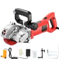 Mauernutfräse mit Laser Schlitzfräse 4200 W, Mauerfrase Wandfrase 6500 U/min, Schnittbreite bis 42 mm, Schnitttiefe bis 41 mm und Softstart für professionelle Bau- und Restaurierungsarbeiten