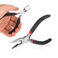Multifunktionale Spitzzange und Kneifzange für Schmuck, Drahtarbeiten, Kabelschnitt und Crimper - Zubehör für DIY-Projekte