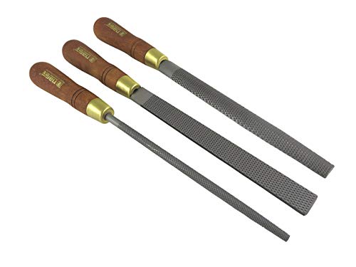 Narex 3-teiliges Set für Feinschliff und Raspeln, bestehend aus halbrunden und rechteckigen Raspeln mit 200 mm Schneidebreite, hochwertiger Qualität für das Schleifen und Polieren von Holz