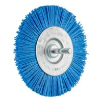 Rundbürste von PFERD TOOLS mit Durchmesser 100 mm, Kunststoff-Filament 1,10 mm und Schaft-Durchmesser 6 mm