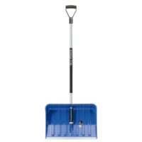 Ergonomischer Schneeschieber mit stabilem Alustiel und großem Schaufelblatt für effektives Schneeentfernen in großen Bereichen