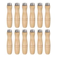 Ergonomisches Feilenheft für 12 Zoll Metallfeile mit Holzgriff und Metallkragen, ideal für das Reparieren von Werkzeugen