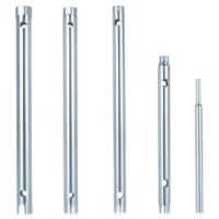 Rohrsteckschlüssel Set mit 4 Stücken Metal Rohrschlüssel Doppelsteck Schrauben Werkzeug für Reparatur und Installation Wasserhahn Spüle Waschbecken