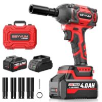Akku-Schlagschrauber mit 4.0Ah-Batterie, leistungsstark für Heimwerker, ideal für Autoreifen, Gerüstbau und Automobilmontage