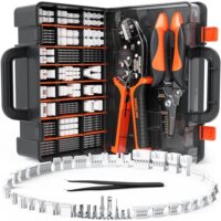 Crimpwerkzeug mit 41 Typen für Kabelquerschnitte von 0,03 bis 0,34 mm², kompatibel mit JST, Molex und TE-Kontakten