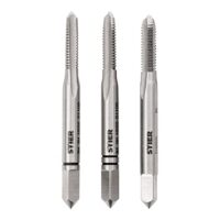 STIER Handgewindebohrer Satz 3-teilig, Vor-Mittel- und Fertigschneider, DIN 352 HSS-G M4, zur Herstellung von DIN13 Innengewinde, Normgerecht, geschliffen, hochwertig