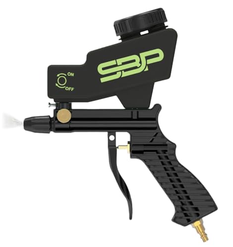 Effektive Reinigung mit der Sandstrahlpistole. Leistungsstarkes Werkzeug für Rost, Farbe und hartnäckigen Schmutz auf verschiedenen Oberflächen.