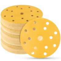 50 Stück Schleifscheiben 150mm klett 120 körnung 15 Loch Schleifpapier Set für Rund Exzenterschleifer für Holz Metall und Farbe