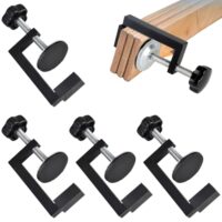 4-Stueck-G-Klemme-Kit, Schraubzwingen Klein, Schraubklemme, 10-57 Mm Tischklemme, Verstellbare Kleine Schraubzwingen, Universal Tischklammern fuer Schlafzimmer, Kuhe, Badezimmer und Regal
