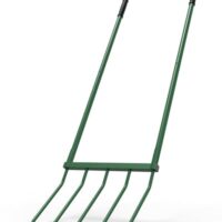 Ergonomische Grabegabel mit 5 Zinken für effiziente Gartenarbeit und Bodenlockerung