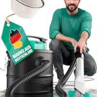 Effizienter Aschesauger für Kamin, Pelletofen und Grill mit 18L Tankvolumen, 1200W Leistung und HEPA-Filter