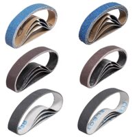 24-stückiges Set mit Schleifbändern in verschiedenen Grits für Messer, Rasenmäher und andere Werkzeuge