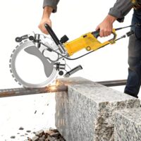 Staubfreie Betonsäge mit Diamantsägeblatt für Hausdekoration und Baustellen, 220 V, Wassergespeiste Staubunterdrückung