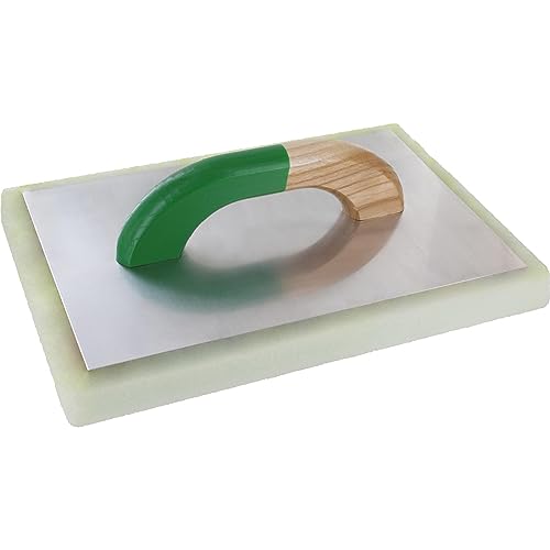 TRIUSO Alu-Reibebrett 20 x 30 cm mit Polyätherbelag 30 mm - hochwertiges und praktisches Werkzeug für Heimwerker-Projekte