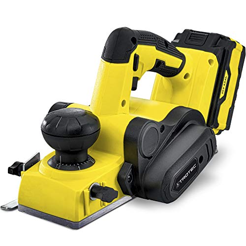 TROTEC Akku-Elektrohobel PPLS 10-20V mit Flexpower-Multiakku und hochwertigen Hartmetallmessern