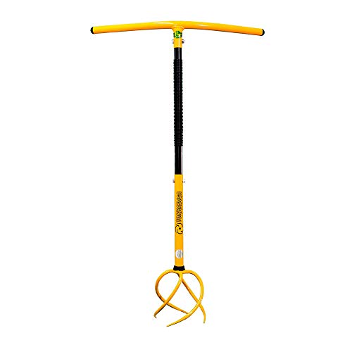 TORNADICA Gartenkralle: Vertikutierer und Unkrautentferner in einem Gerät, Erde einfach umgraben, Gartenwerkzeug, Kultivator mit Stiel, Bodenlockerer, Gartenfräse, Umgraben Gerät, Grubber