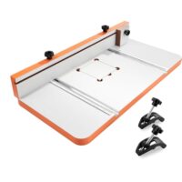 VEVOR Bohrtisch für Säulenbohrmaschine, 605x300 mm groß mit verstellbarem Anschlag und T-Nuten, ideal für Heimwerker und Werkstattprojekte