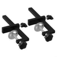 Zwei verstellbare G-Typen Klemmen aus robustem Aluminium für Holzbearbeitung, Schweißen und Heimwerkerprojekte