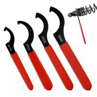 C-Hakenschlüssel-Set mit 4 Stücken, Gewinde Schlüssel, Haken Schlüssel, Schraubenschlüssel und Stoßdämpfer für Reparaturen und Entfernungswerkzeug