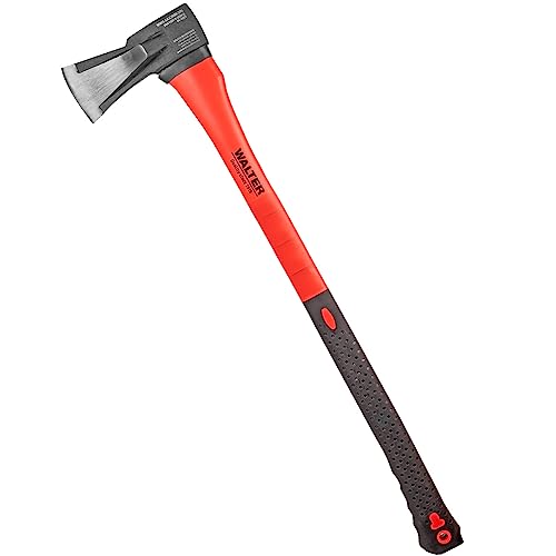Walter Spaltaxt 2000g 80cm - Kohlenstoffstahl, hohlgeschmiedeter Spreizkeil, effektiver Holzspalter